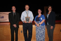 Teacher of the Year with staff