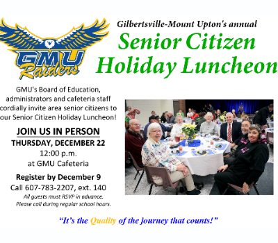 Senior Citizen Holiday Luncheon 12/22