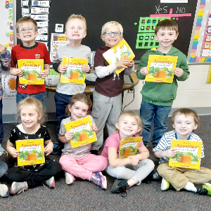 GMU Kindergarten Class with books 2019