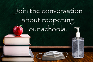 Join the conversation about reopening our schools! (illustration)