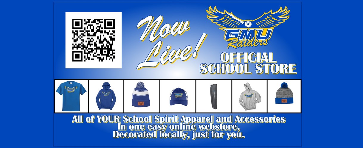 GMU Raiders Official School Store Now Live! All of YOUR School Spirit Apparel and Accessories in one easy online webstore, Decorated locally, just for you.